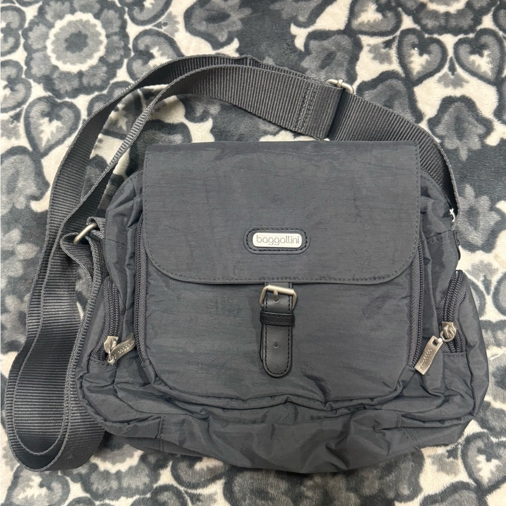 Baggallini Charcoal Messenger Bag